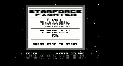Star fighter Title Screen